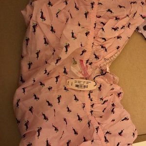 2 piece Pink Dachshund Sleep Set